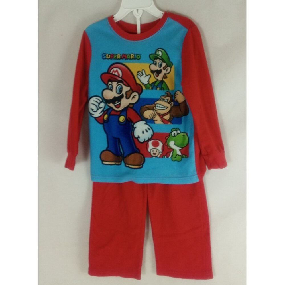Boy's Super Mario Pajamas Set Size 4/5